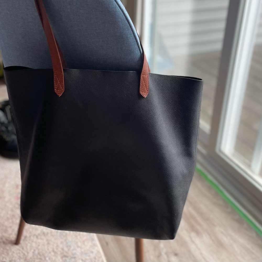Madewell leather tote bag